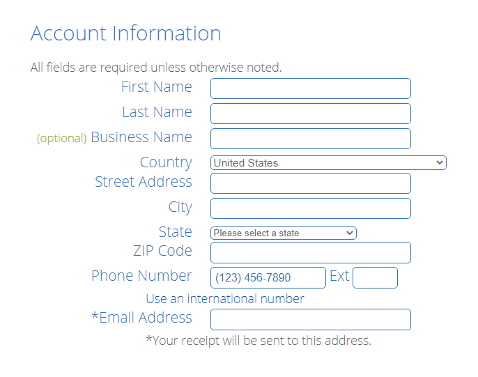 Bluehost domain registration step 4